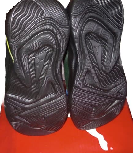 NEW KIDS TODDLER SZ 6C PUMA RS-X RUNNING SHOE SNEAKER BLACK BLUE NEON. - Thumbnail 5