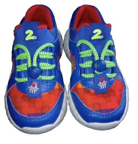 Skechers Mega Craft Red/Green/Blue Sneakers Shoes Boy's Size 8C Magnet.Brand New - Thumbnail 2