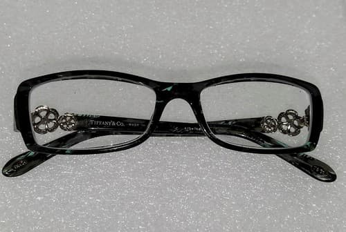 TIFFANY & CO TF2048-B 8129 53mm Blue Gray Havana Eyeglasses Frames Italy - Thumbnail 2