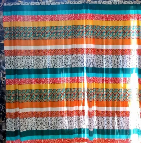 Lush Decor Boho Stripe Window Curtain Panel Pair. Fast Same Day Shipping. - Image 1