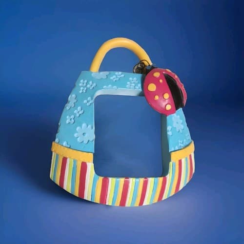 Flip Flpo+Purse Picture Frames Set of 2: Multi-Color Mini Decor. - Thumbnail 5