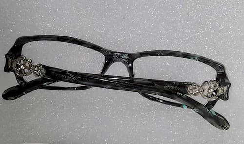 TIFFANY & CO TF2048-B 8129 53mm Blue Gray Havana Eyeglasses Frames Italy - Thumbnail 7