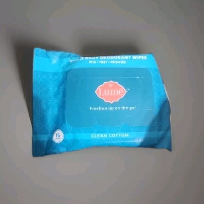 LUME ACIDIFIED Deodorant Wipes 15 CT Clean Cotton Pits & Privates Odor Control. - Image 1