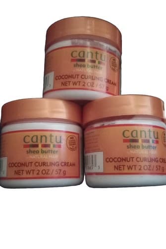 NEW LOT of 3 CANTU Shea Butter Coconut hair Curling Cream 2 oz each. Fast Ship. - Image 1