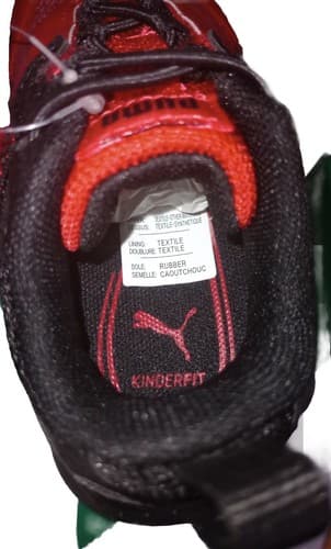 Puma Mirage KinderFit 38275701 Red/Black Toddler Boy Running Casual Shoe Sz 6C. - Thumbnail 2