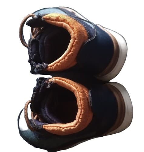 Old Navy Toddler Boy Size 7 Sneaker Boot Ankle Mid Zipper Blue Play Condition. - Thumbnail 3