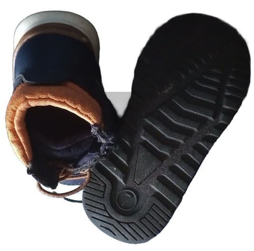 Old Navy Toddler Boy Size 7 Sneaker Boot Ankle Mid Zipper Blue Play Condition. - Thumbnail 4