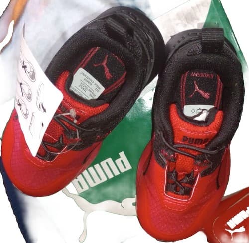Puma Mirage KinderFit 38275701 Red/Black Toddler Boy Running Casual Shoe Sz 6C. - Image 1