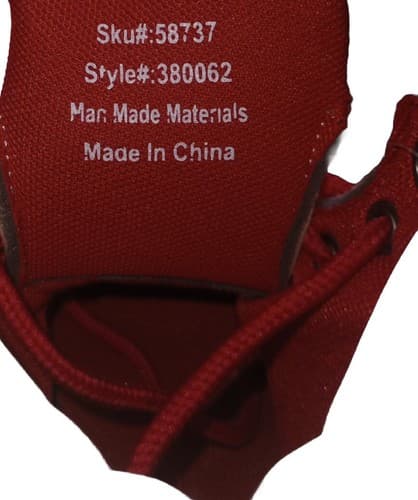 Beverly Hills Polo Club High-Top Lace Up Red Cuffed Ankle Booties SIZE 6. - Thumbnail 4