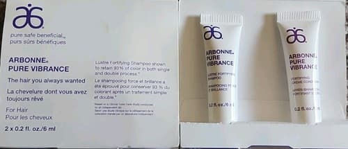 Arbonne Pure Vibrance Shampoo & Conditioner 6ml ea,Sample Size Only,Read Details - Image 1