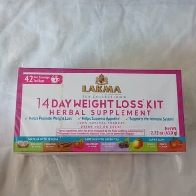 Lakma Tea 14 Days Weight Loss Kit - 42 Bags (100% 42 Count ."Same Day Ship"-1pk. - Image 1