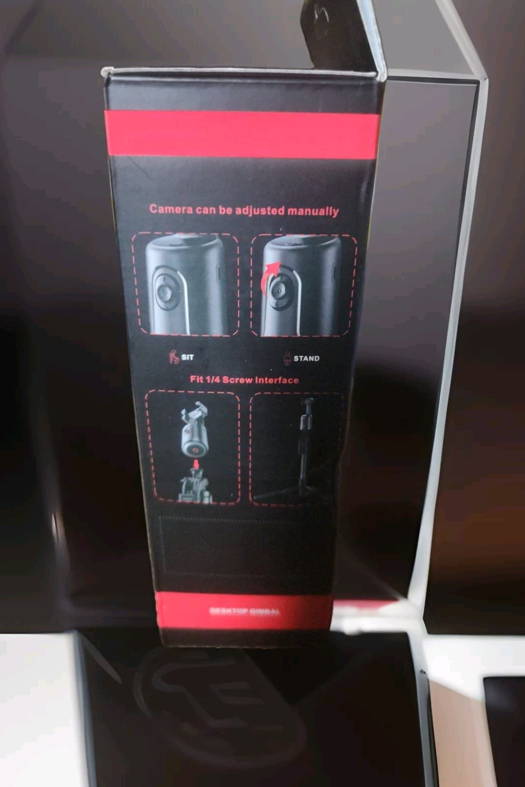 360° Rotation Auto Face Tracking Camera Gimbal Stabilizer Selfie Stick Tripod C - Thumbnail 2