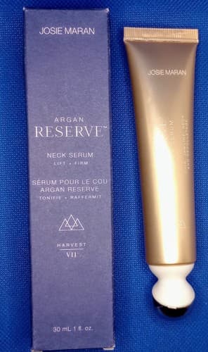 Josie Maran Argan Reserve Neck Chin Jawline Serum Lift + Firm w/ Rollerball 1oz - Image 1