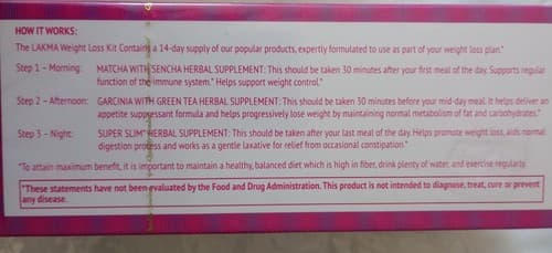 Lakma Tea 14 Days Weight Loss Kit - 42 Bags (100% 42 Count ."Same Day Ship"-1pk. - Thumbnail 6