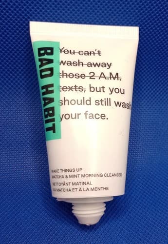 Bad Habit - Wake Things Up Matcha & Mint Morning Face Cleanser - 1 oz New. - Image 1