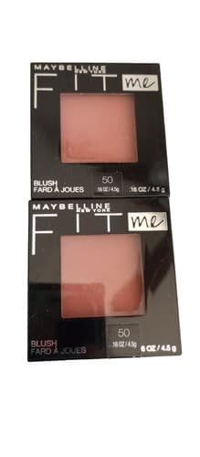 2 Maybelline Fit Me Blush #50 WINE .16 oz each - Image 1