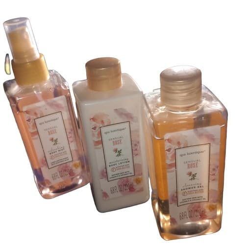 Spa Luxetique Sensual Rose Shower Gel*Lotion*Mist, 6.8oz.ea Bath Sets.*Rare*HTF* - Thumbnail 3