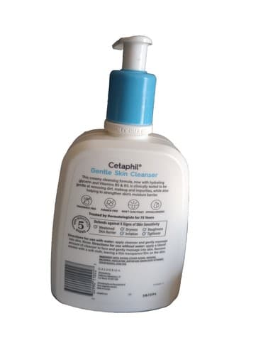 Cetaphil Daily Facial Cleanser for Sensitive, Hypoallergenic, Hydrating, 16oz. - Thumbnail 2