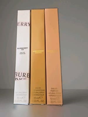 Burberry Her+Goddess Eau de Parfum Pocket Spray for Women 0.33 oz, 3 Lot,NIB. - Image 1