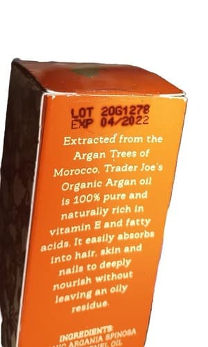 Trader Joe’s 100% Organic Argan Oil 1.7 Oz Fast Shipping*See Details*. - Thumbnail 6