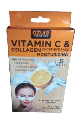 Azure Vitamin C & Collagen Moisturizing Under Eye Pads 5 Pairs NEW Fast Ship . - Image 1