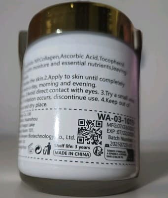 Anti Aging Face Cream 1+1 Pack 100g with Collagen Q10 Ceramide Vitamin C - Thumbnail 3