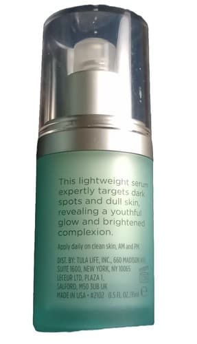 TULA Probiotic Skincare Illuminating Face Serum 0.5 oz 15ml Travel Size .5oz - Thumbnail 3