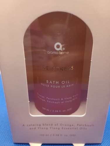 Aroma Home Decstress Bath Oil W/ Patchouli YLANG YLANG* Orange Oil 3.3oz"NIB". - Thumbnail 5