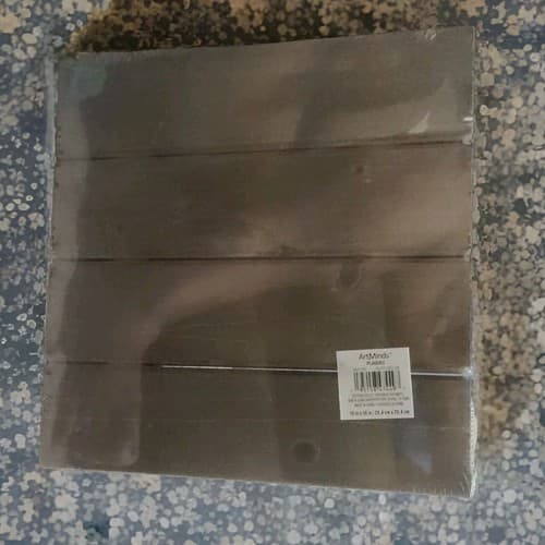 Artminds wood pallet plaque 10” x 10" Pack Of 4. Paint Your Own Signs! - Thumbnail 3