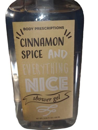BODY PRESCRIPTIONS Cinnamon Spice And Everything Nice Shower Gel 10.82oz. - Thumbnail 3