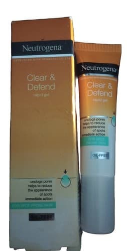 Neutrogena Clear & Defend Rapid Gel 15ml Unclogs Pores Spot Prone Skin NEW - Image 1
