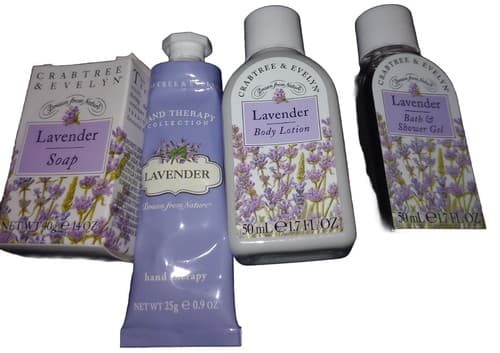 4 Crabtree & Evelyn Set IRIS Body Lotion, Body Cream, Shower Gel & Soap - Thumbnail 3