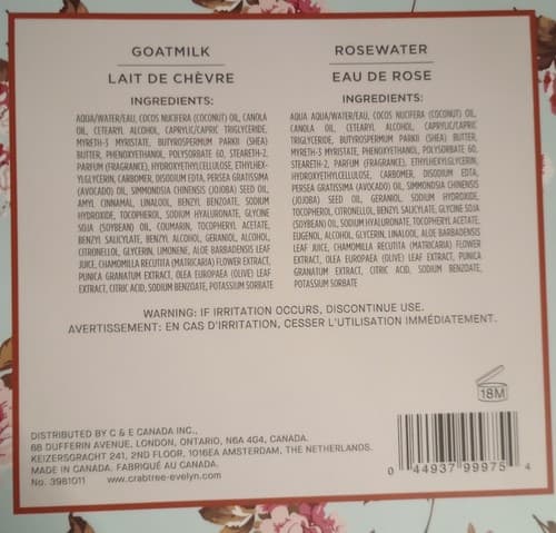 NWT Crabtree and Evelyn Hand Therapy Rosewater and Goatmilk Hand Lotion Gift Set - Thumbnail 4