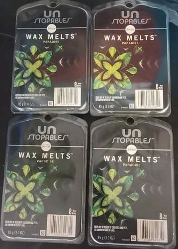 Lot of 4 Febreze Unstopables PARADISE Wax Melts Air Freshener 8 melts per box - Image 1