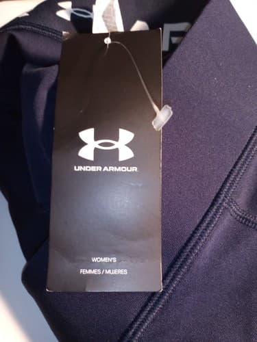 Under Armour Women's HeatGear Armour Mid-Rise Middy Shorts"Navy Medium*. Women* - Thumbnail 2