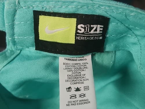 Nike Heritage86 JDI Cap CQ9512-307 Mint Green Unisex One Size - Thumbnail 4