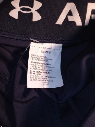 Under Armour Women's HeatGear Armour Mid-Rise Middy Shorts"Navy Medium*. Women* - Thumbnail 4