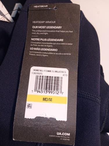 Under Armour Women's HeatGear Armour Mid-Rise Middy Shorts"Navy Medium*. Women* - Thumbnail 3