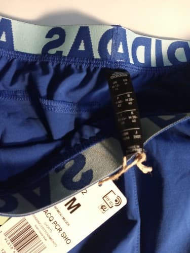 Adidas Women's Athletic Shorts,Size Medium,New With Tags*Royal Blue* - Thumbnail 3