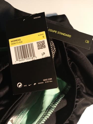 Nike Dri-FIT Running Shorts Black And Green Size Small. - Thumbnail 5