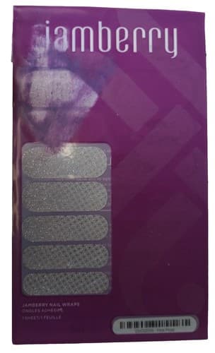 Jamberry Nail Wraps- First Frost Sparkle Glitter on Classic Original Full Sheet. - Image 1