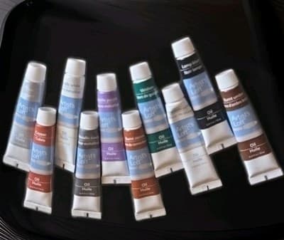 Windsor and Newton Artist Oil Paint 5ml ea 10 used and unused. - Image 1