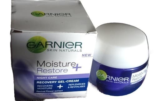 New Garnier Moisture And Restore Night Care Recovery Gel Cream Hydra+ Complex.. - Image 1