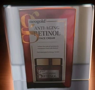 Neogold Anti-Aging Retinol Face Cream 2.5 fl oz For Dry Skin Wrinkles NEW!! - Image 1