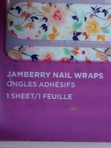 NEW JAMBERRY NAIL WRAPS FLOWERS 1 sheet B135 Sunday Brunch.*Retired* - Thumbnail 5
