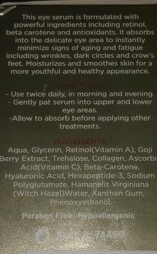 CLAIR BEAUTY RETINOL & GOJI BERRY EYE SERUM 1oz/30ml, NIB, Fast Shipping. - Thumbnail 5