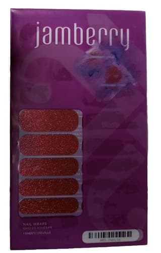 Jamberry Nail Wraps(A613( Cherry Ice Single Adhesive 1 Sheet* Retired* - Image 1