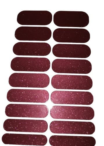 Jamberry Nail Wraps(A613( Cherry Ice Single Adhesive 1 Sheet* Retired* - Thumbnail 3