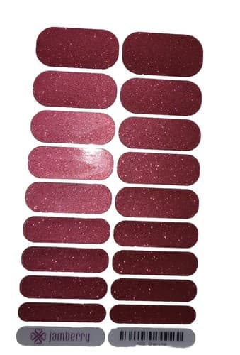 Jamberry Nail Wraps(A613( Cherry Ice Single Adhesive 1 Sheet* Retired* - Thumbnail 2