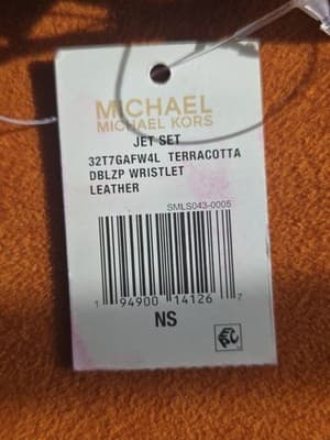 Michael Kors Jet Set Double Zip Wristlet – Terracotta Leather – NS – New w/Tags. - Thumbnail 5